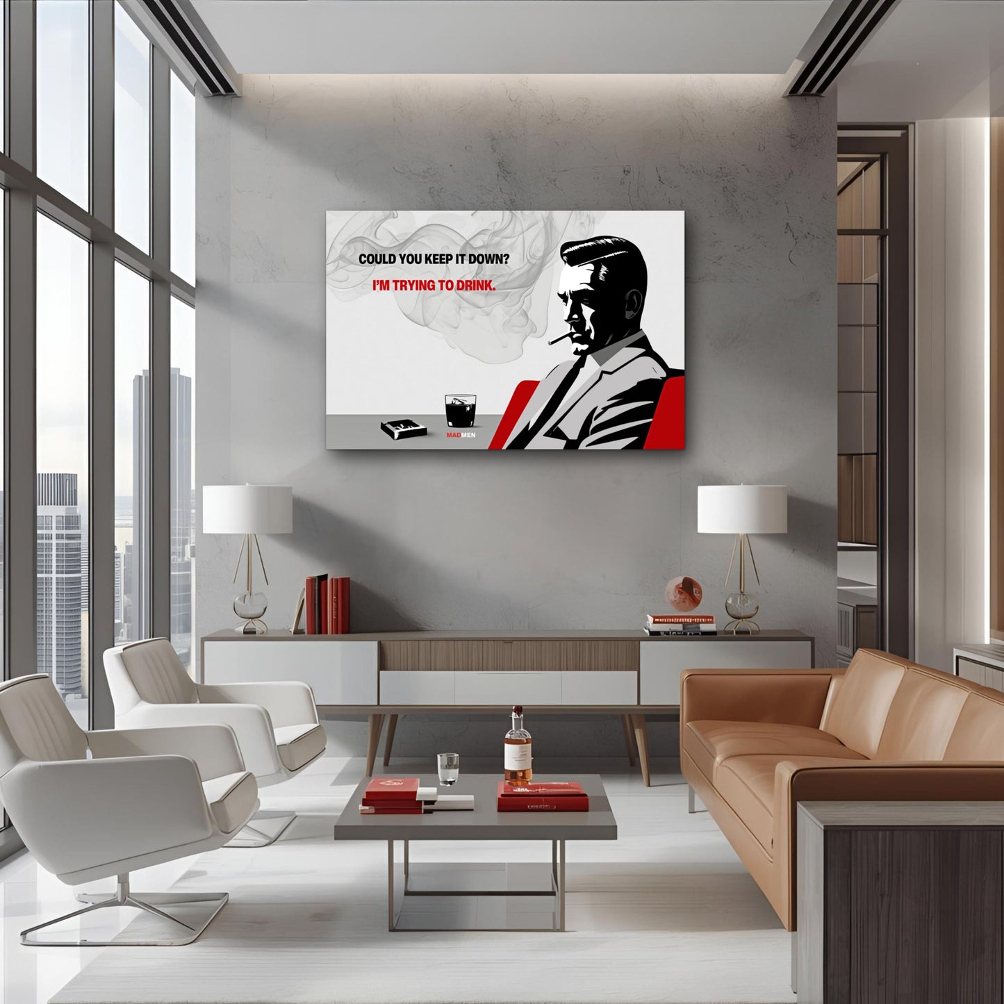 Don Draper Funny Quote Bar Art Print