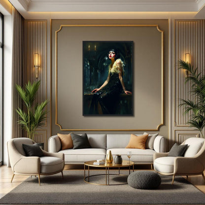 Speakeasy 1920s Elegant Flapper Art Print