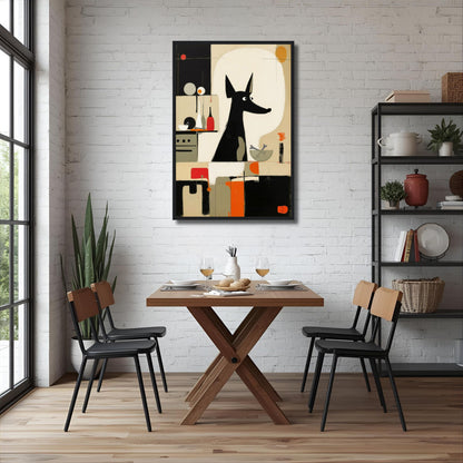 Modern Quirky Dog Lover Art Print No Frame 30x45 cm 12x18″ Classic Matte Paper Poster