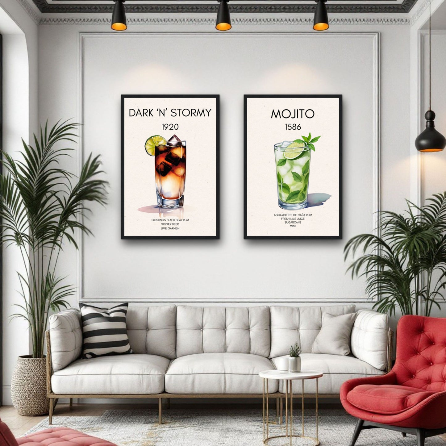 Mojito Cocktail Bar Poster Print