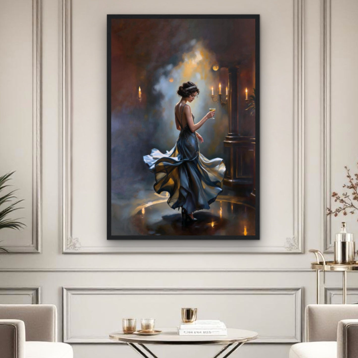 1920s Speakeasy Dancing Flapper Art Deco Print