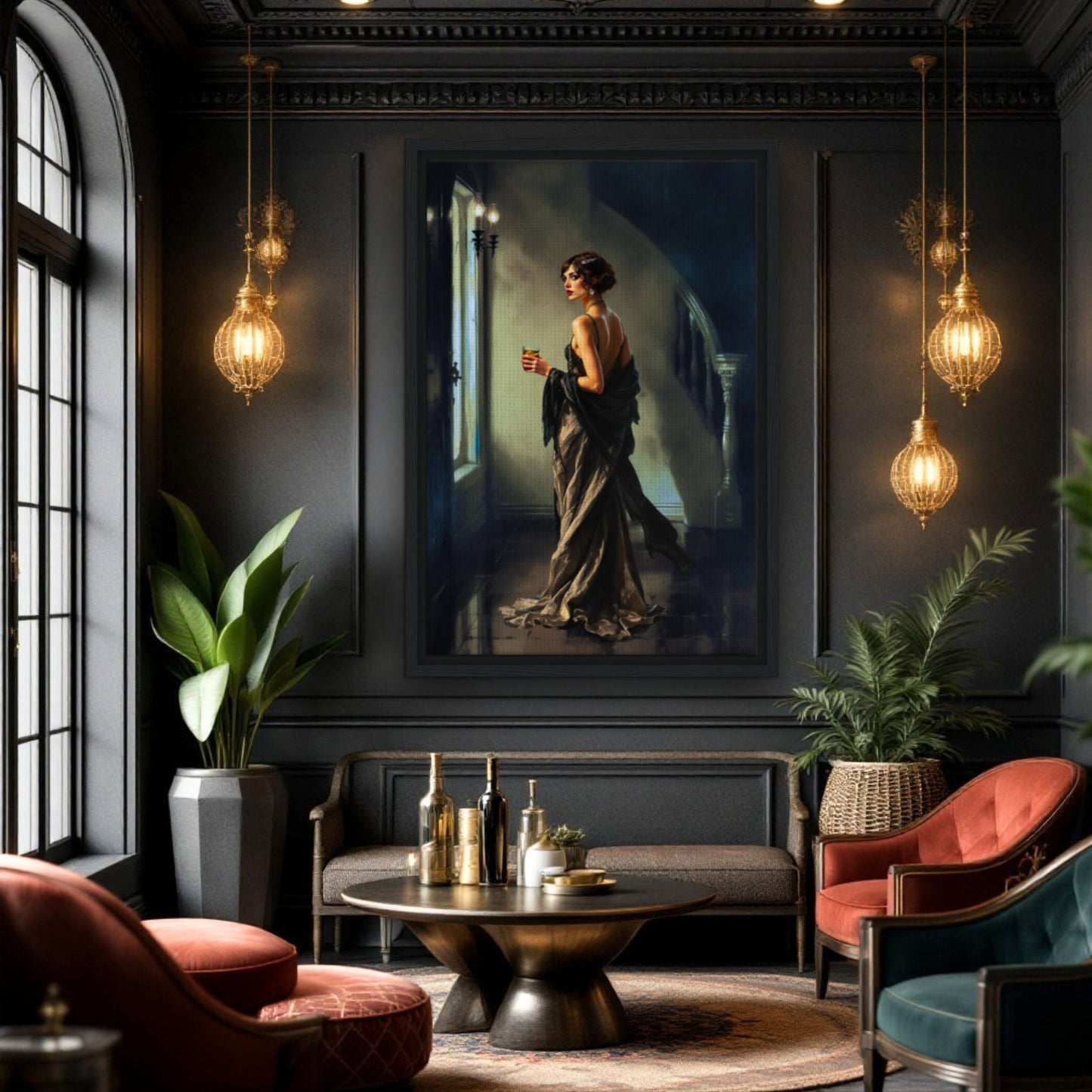 Art Deco Flapper Speakeasy Fine Art Print