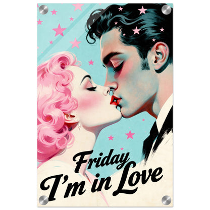 Friday I'm In Love - Retro Romantic Art Print