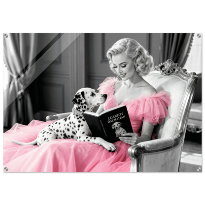 Hollywood Starlet Dalmatian Puppy Art Print 70x100 cm 28x40″ Sleek Acrylic Print