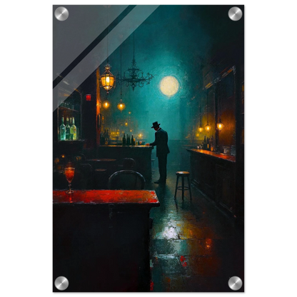 Speakeasy Bootleg Prohibition Bar Art Print 30x45 cm 12x18″ Sleek Acrylic Print No Frame