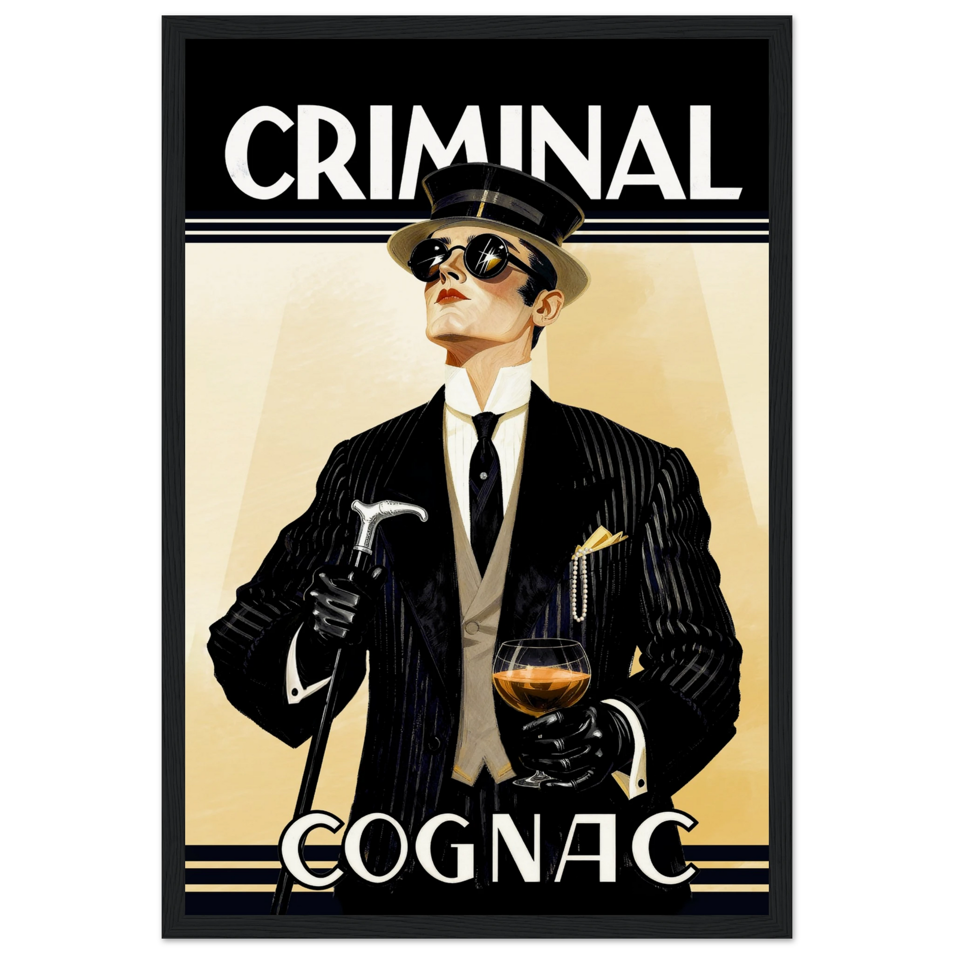 Criminal Cognac 1920s Art Deco Print