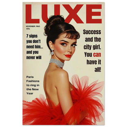 Audrey Hepburn Vintage Fashion Art Print No Frame 30x45 cm 12x18″ Classic Matte Paper Poster
