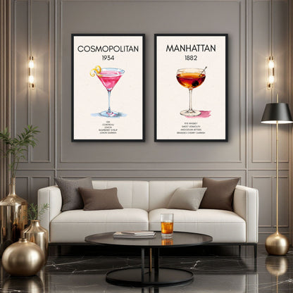 Cosmopolitan Cocktail Bar Art Print