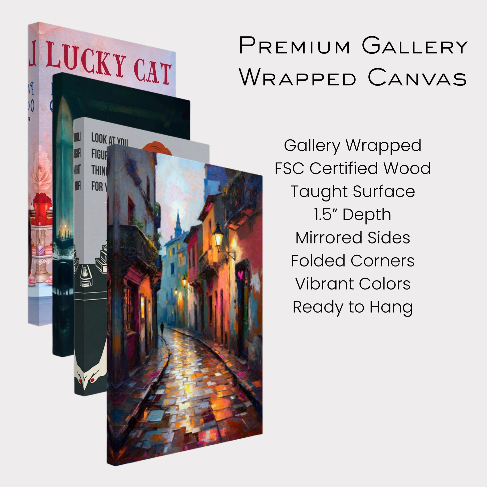 Old Europe Romantic Street Art Print