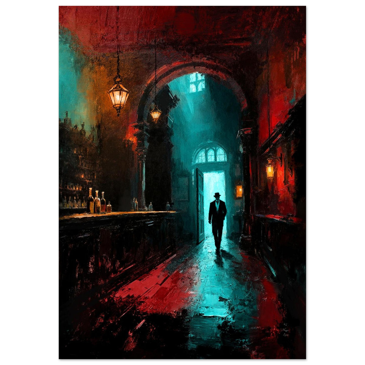Speakeasy 1920s Bar Art Poster Print 70x100 cm 28x40″ Classic Matte Poster No Frame