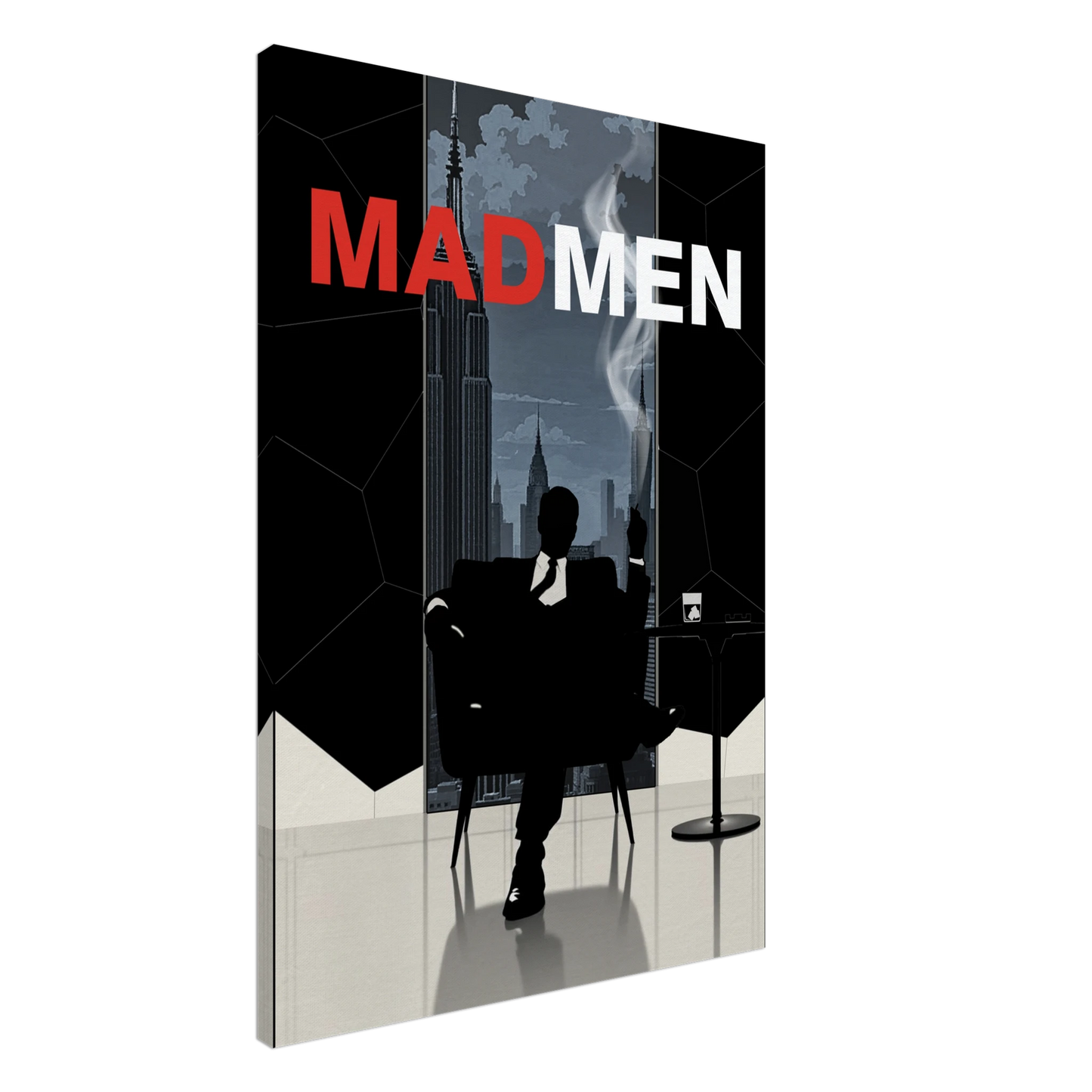 Mad Men Don Draper Retro Art Print No Frame 70x100 cm 28x40″ Gallery Wrapped Canvas