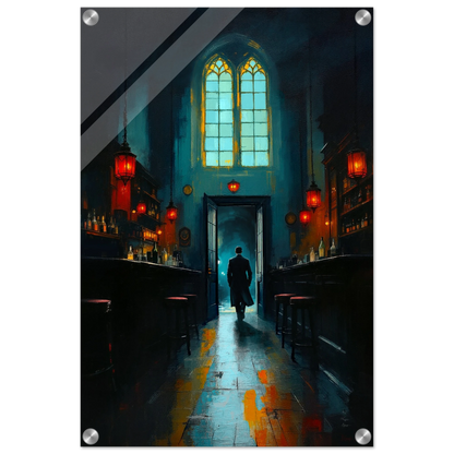 Speakeasy Bootleg Bar Prohibition Art Print 40x60 cm 16x24″ Sleek Acrylic Print No Frame