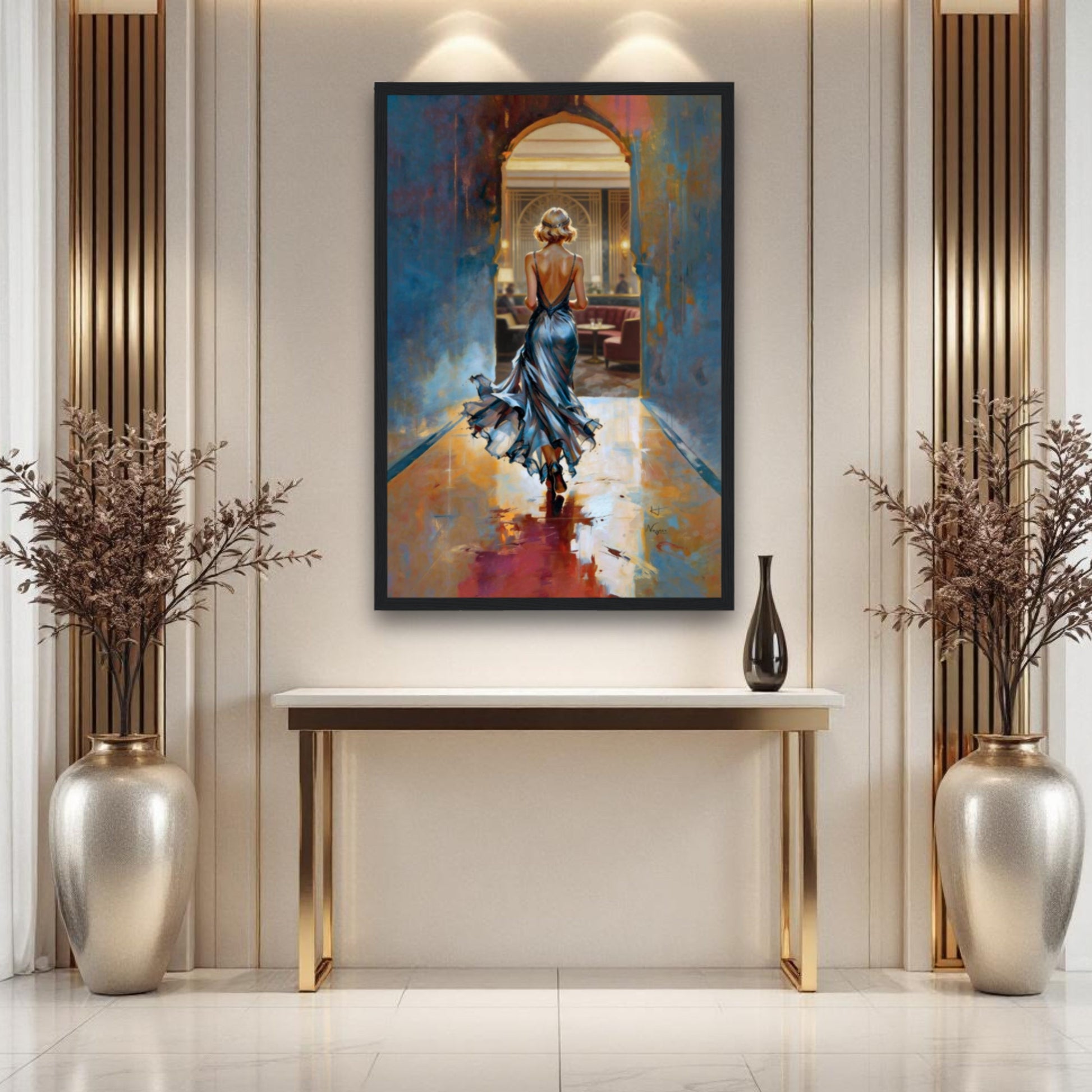 1920s Speakeasy Gatsby Flapper Art Deco Print