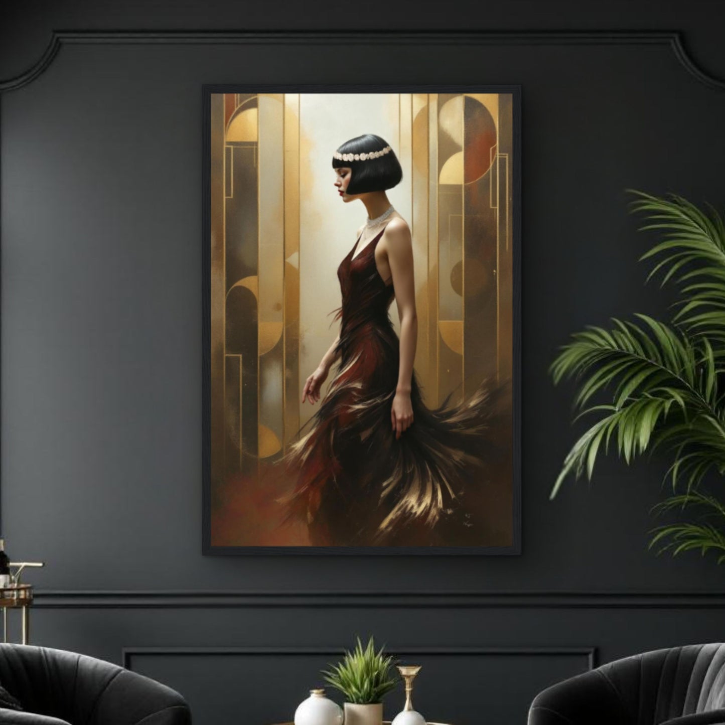 Great Gatsby Art Deco Flapper Speakeasy Print