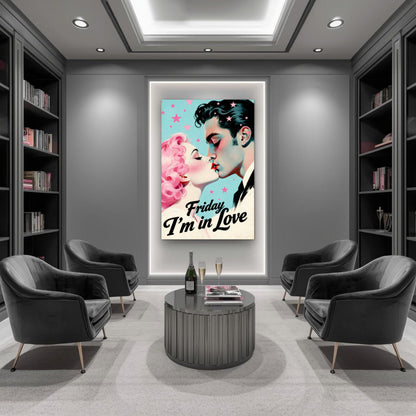 Friday I'm In Love - Retro Romantic Art Print