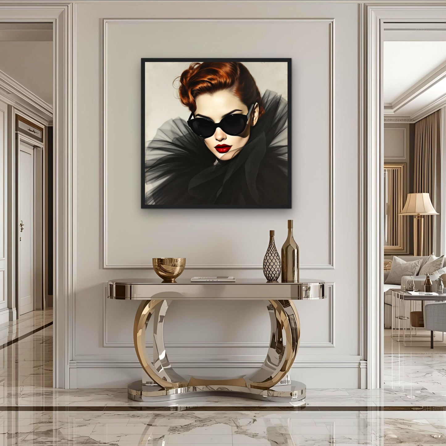 Femme Fatale Paris Runway Fashion Art Print