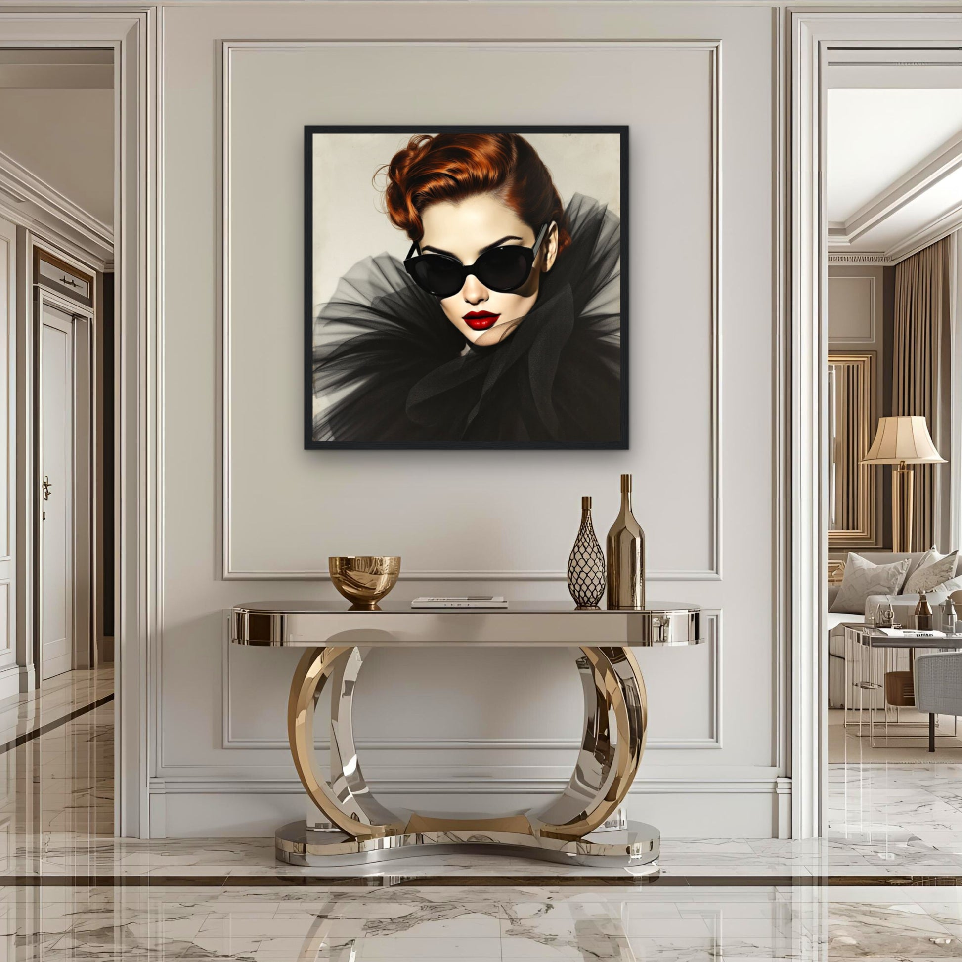 Femme Fatale Paris Runway Fashion Art Print