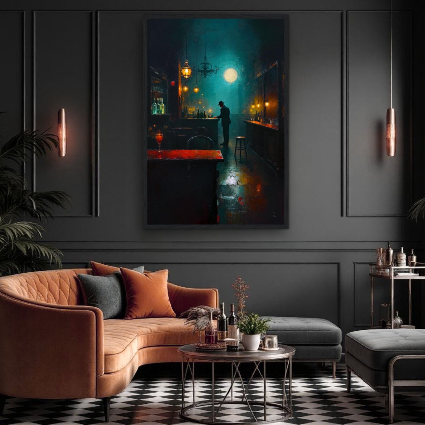 Speakeasy Bootleg Prohibition Bar Art Print