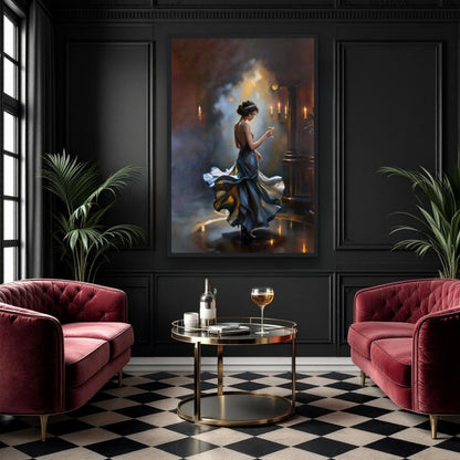 1920s Speakeasy Dancing Flapper Art Deco Print
