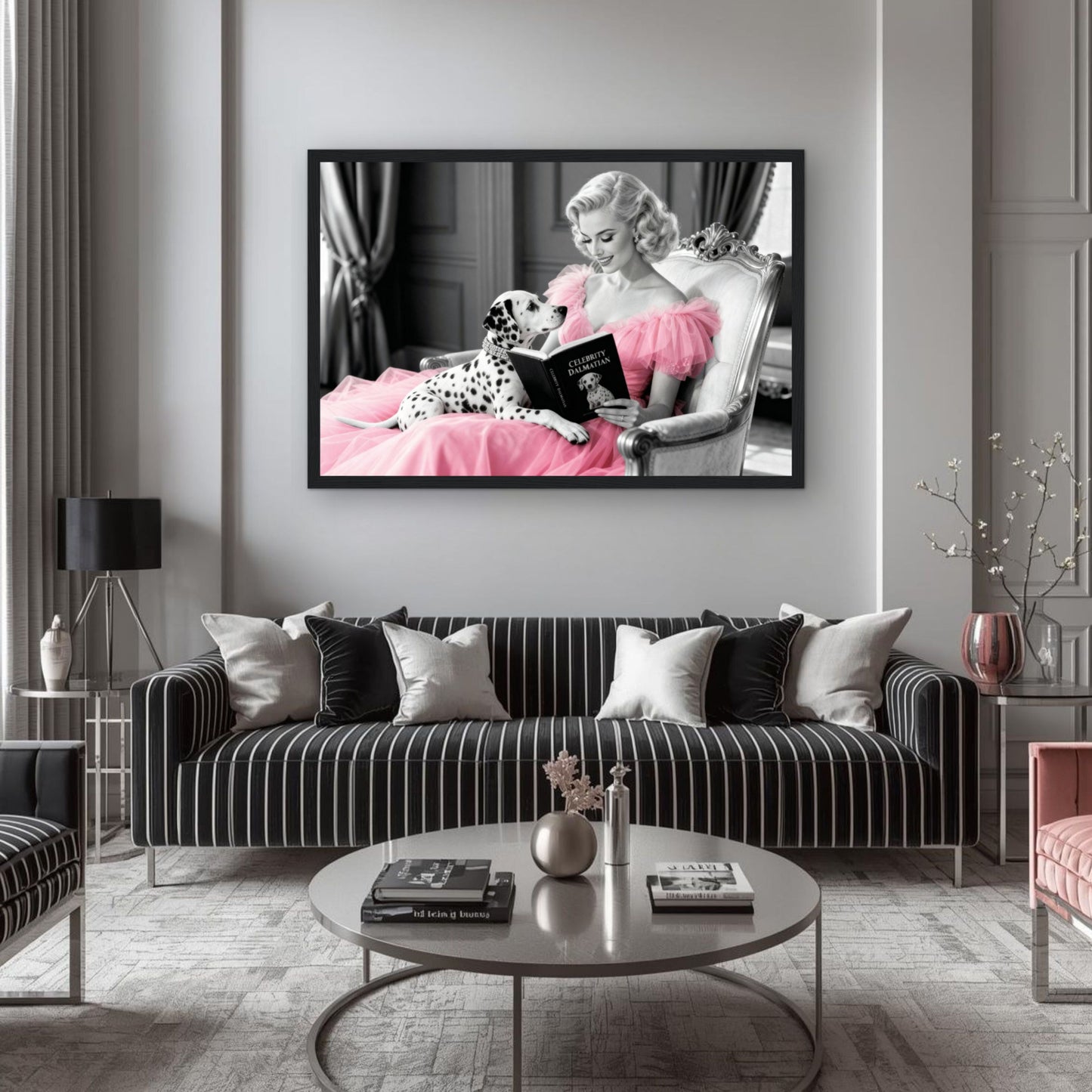 Hollywood Starlet Dalmatian Puppy Art Print