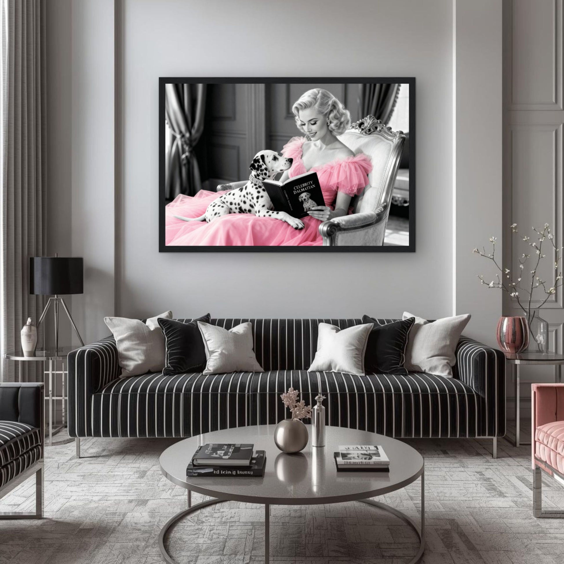 Hollywood Starlet Dalmatian Puppy Art Print