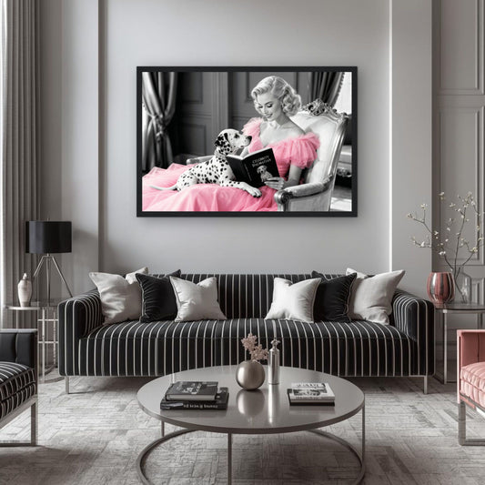 Hollywood Starlet Dalmatian Puppy Art Print