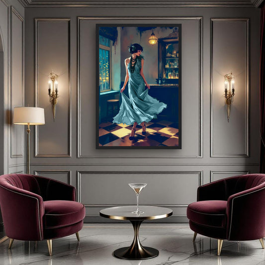 1920s Flapper Speakeasy Art Print