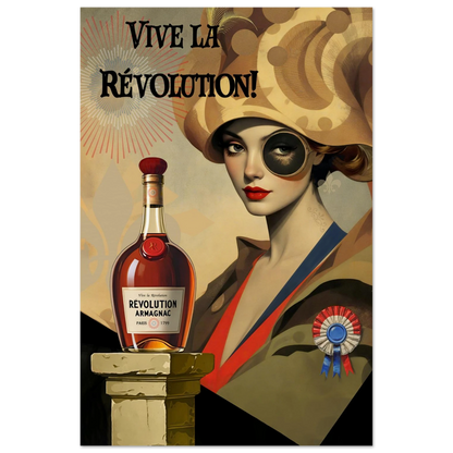 Vintage French Revolution Cognac Art Print No Frame 60x90 cm 24x36″ Museum-Quality Matte Paper Poster