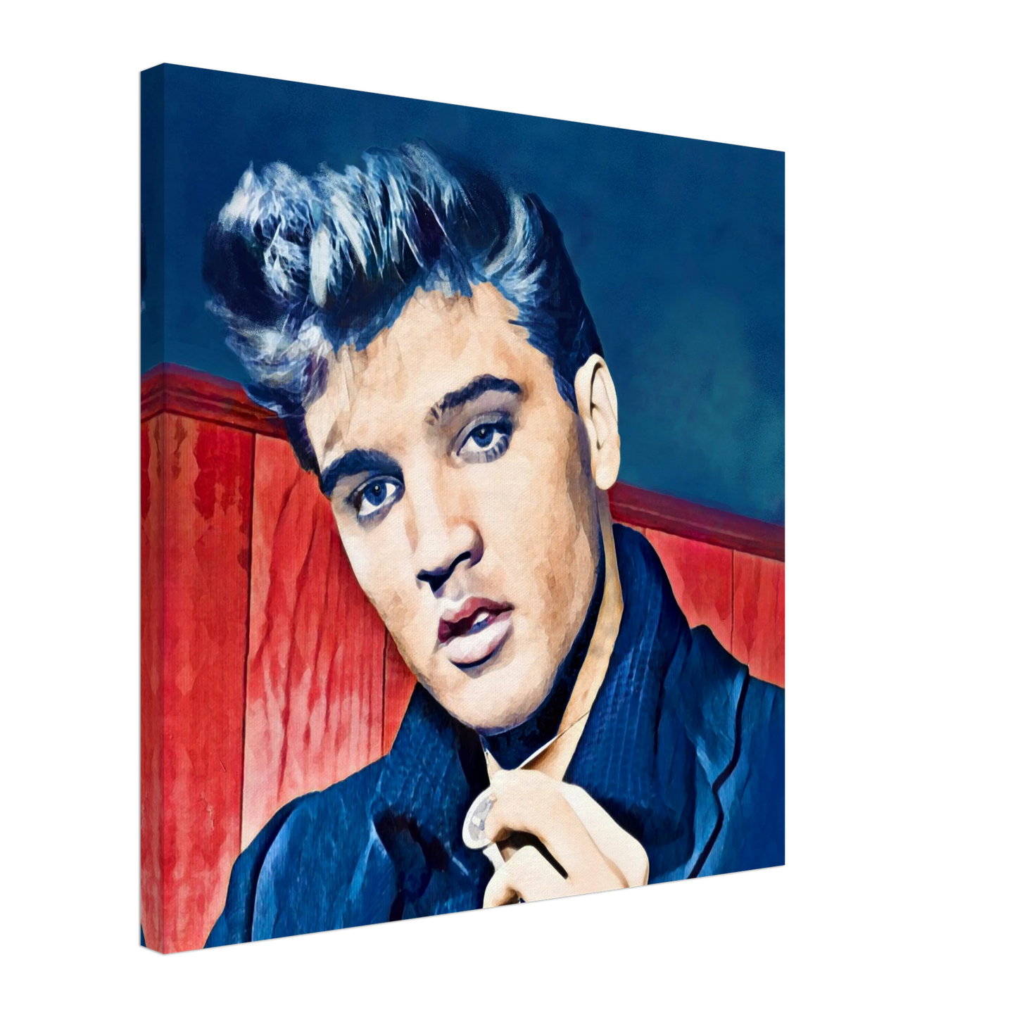 Young Elvis Presley Art Print No Frame 60x60 cm 24x24″ Gallery Wrapped Canvas
