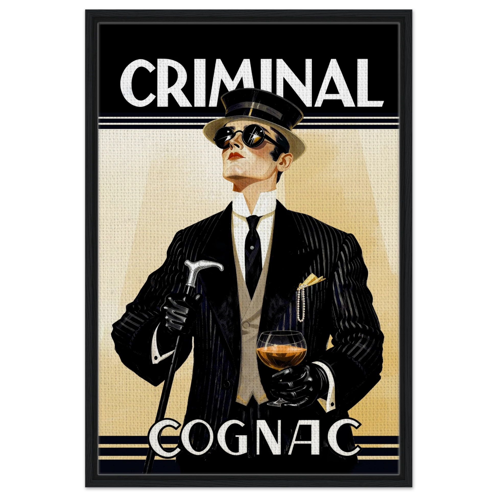 Criminal Cognac 1920s Art Deco Print