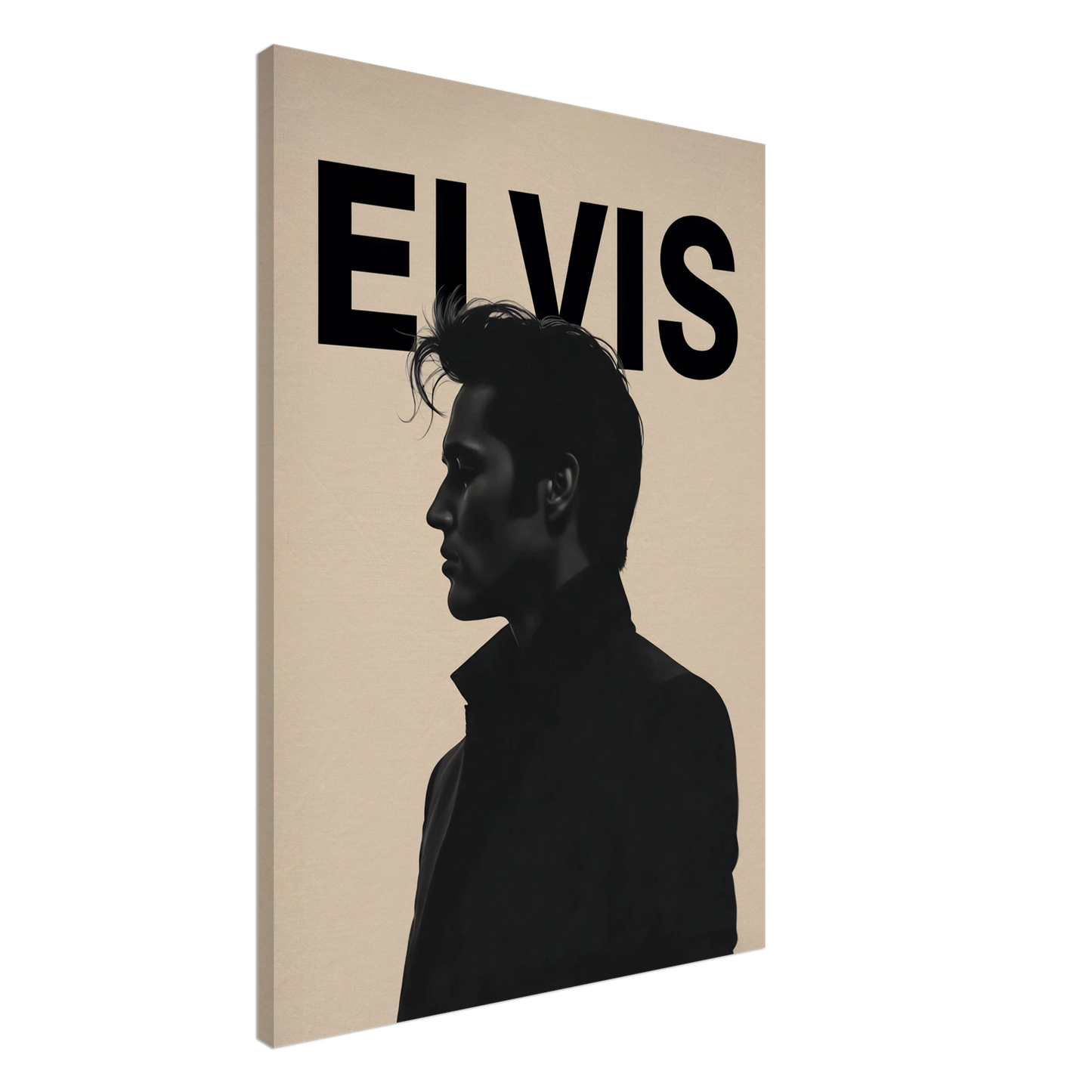 Young Elvis Presley Silhouette Art Print No Frame 70x100 cm 28x40″ Gallery Wrapped Canvas