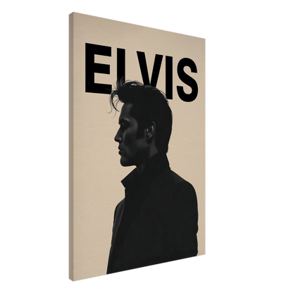 Young Elvis Presley Silhouette Art Print No Frame 70x100 cm 28x40″ Gallery Wrapped Canvas