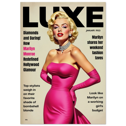 Marilyn Monroe Old Hollywood Art Print No Frame 70x100 cm 28x40″ Museum-Quality Matte Paper Poster