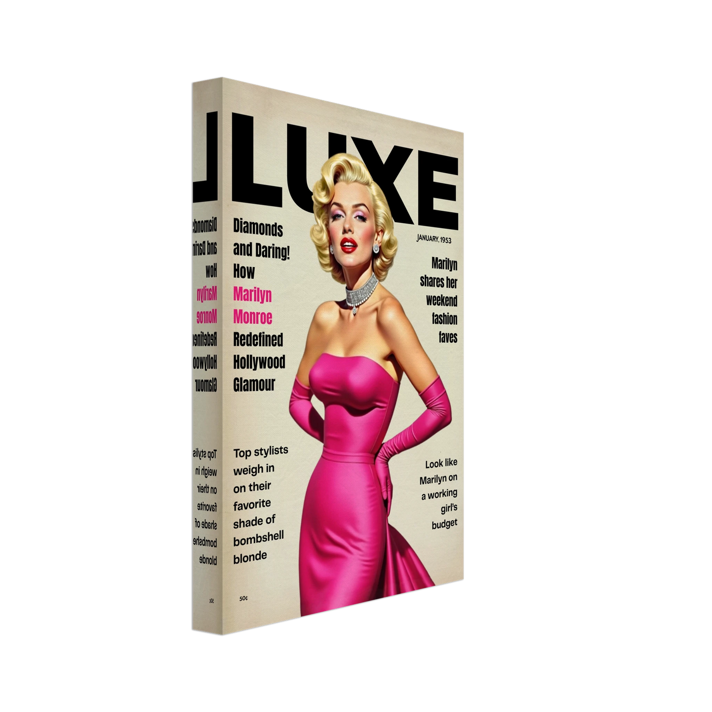 Marilyn Monroe Old Hollywood Art Print No Frame 20x30 cm 8x12″ Gallery Wrapped Canvas