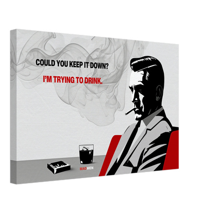 Don Draper Funny Quote Bar Art Print No Frame 40x60 cm 16x24″ Gallery Wrapped Canvas
