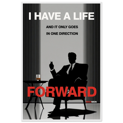 Mad Men Motivational Quote Don Draper Art Print No Frame 60x90 cm 24x36″ Gallery Wrapped Canvas