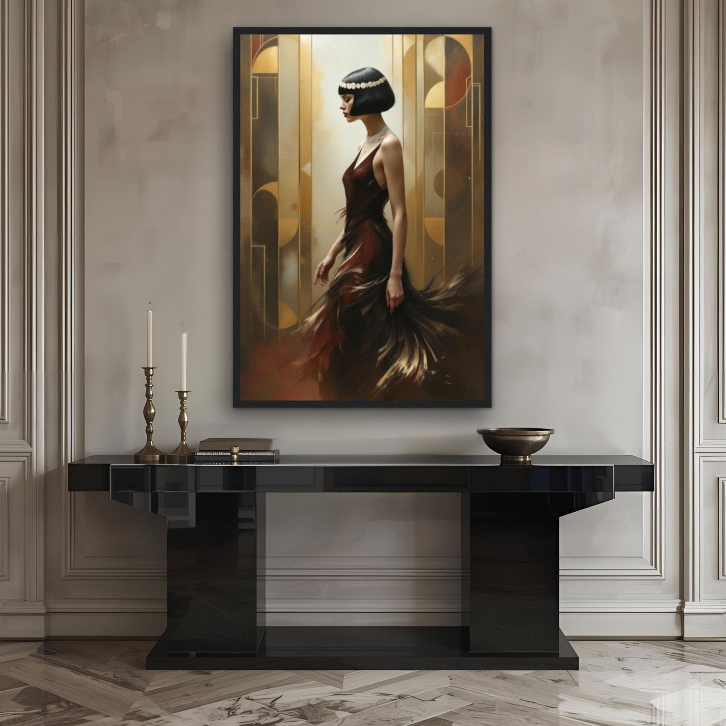 Great Gatsby Art Deco Flapper Speakeasy Print