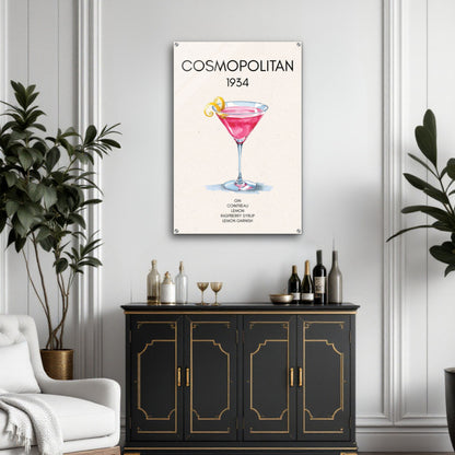 Cosmopolitan Cocktail Bar Art Print