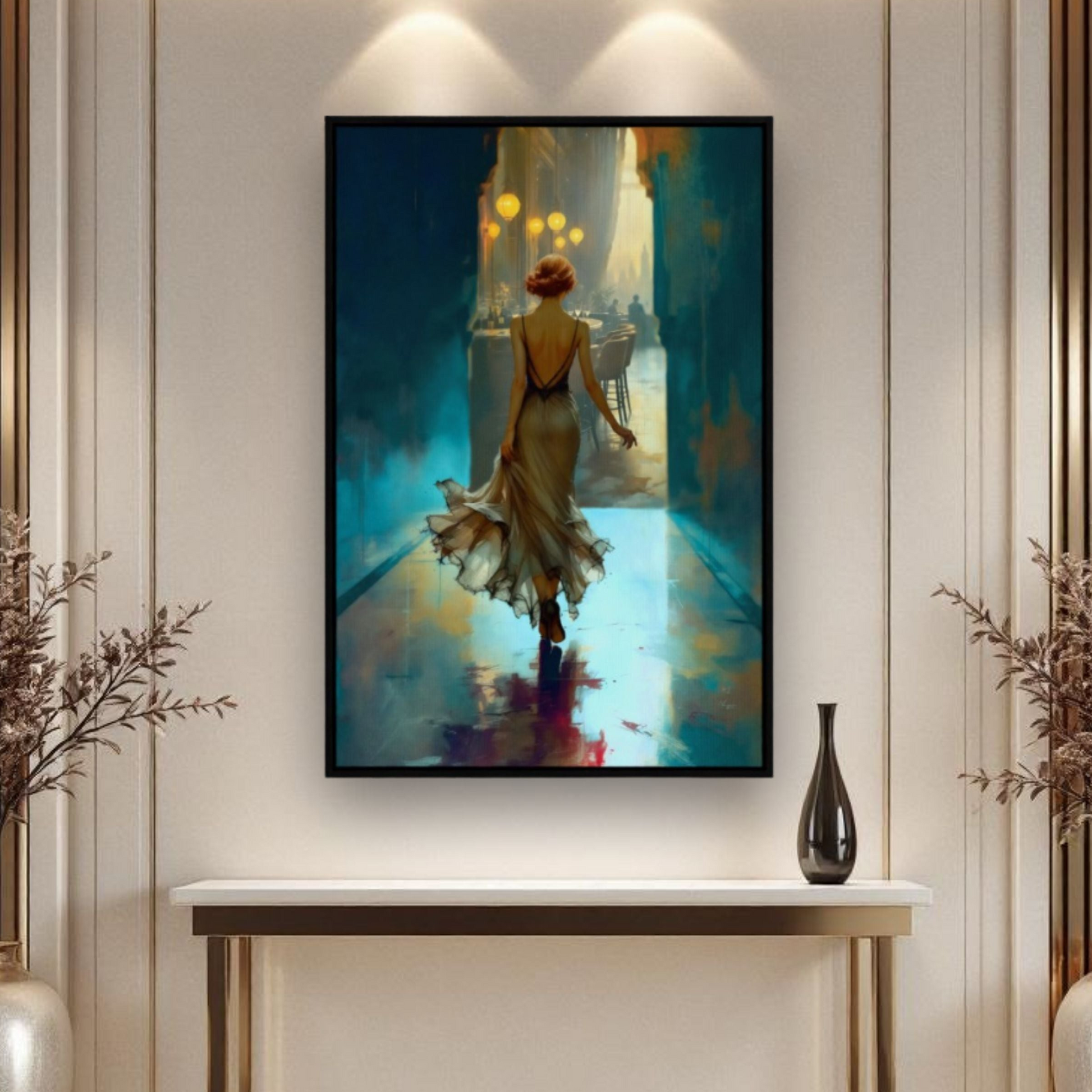 1920's Speakeasy Flapper Lounge Art Print