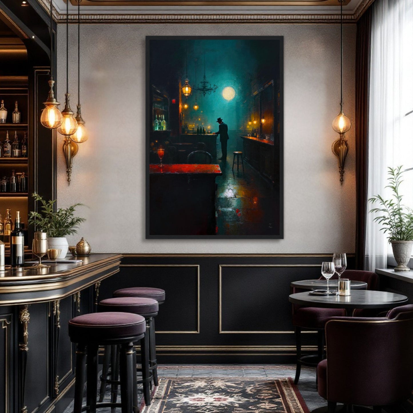 Speakeasy Bootleg Prohibition Bar Art Print