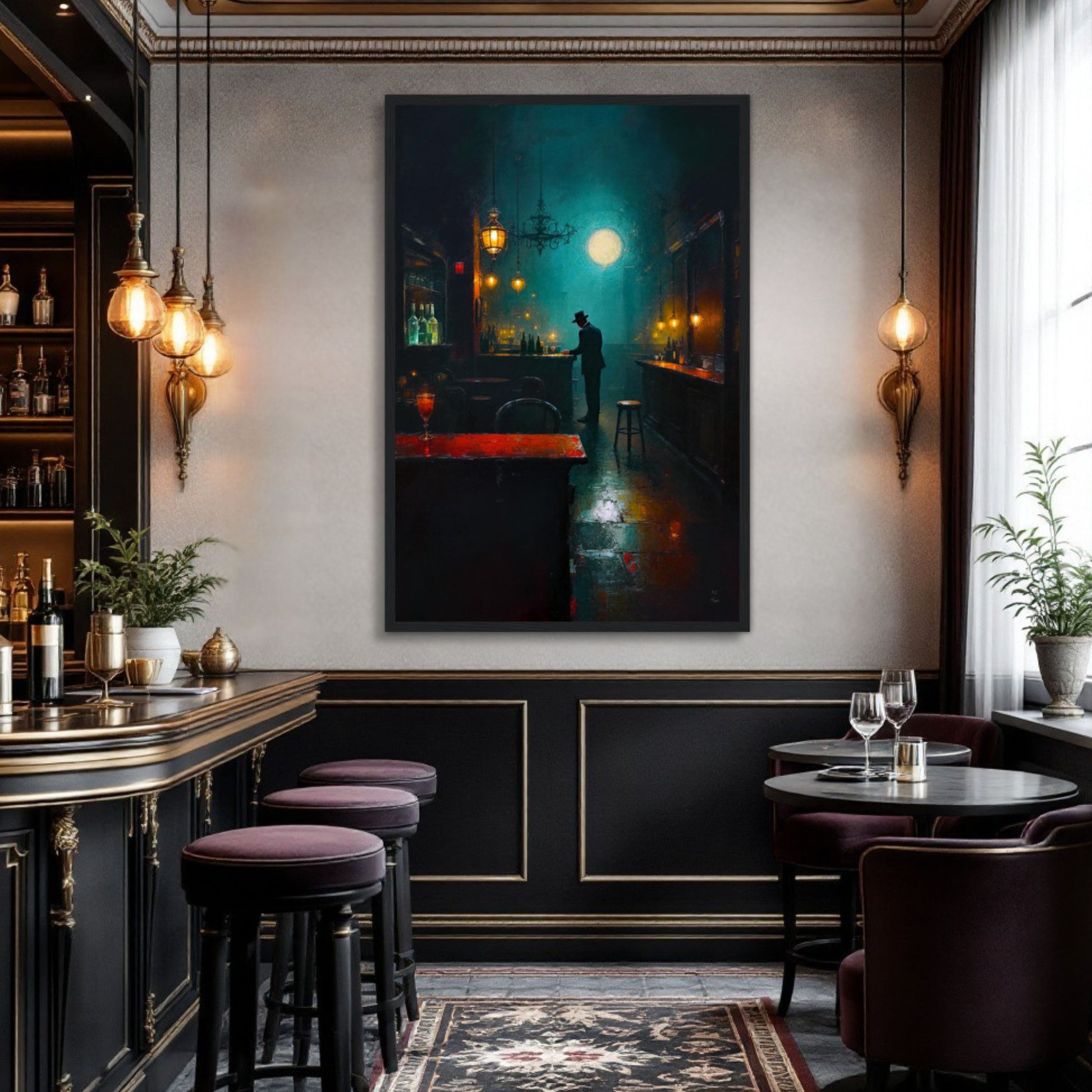 Speakeasy Bootleg Prohibition Bar Art Print