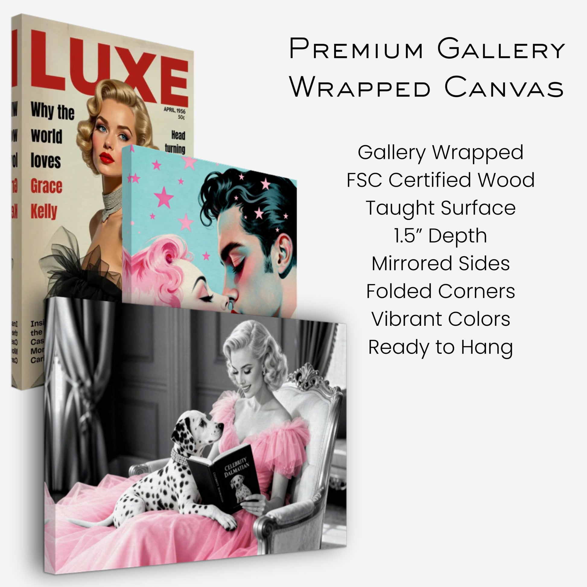 Hollywood Starlet Dalmatian Puppy Art Print