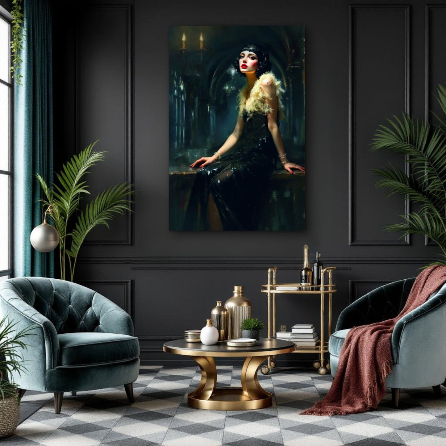 Speakeasy 1920s Flapper Art Print