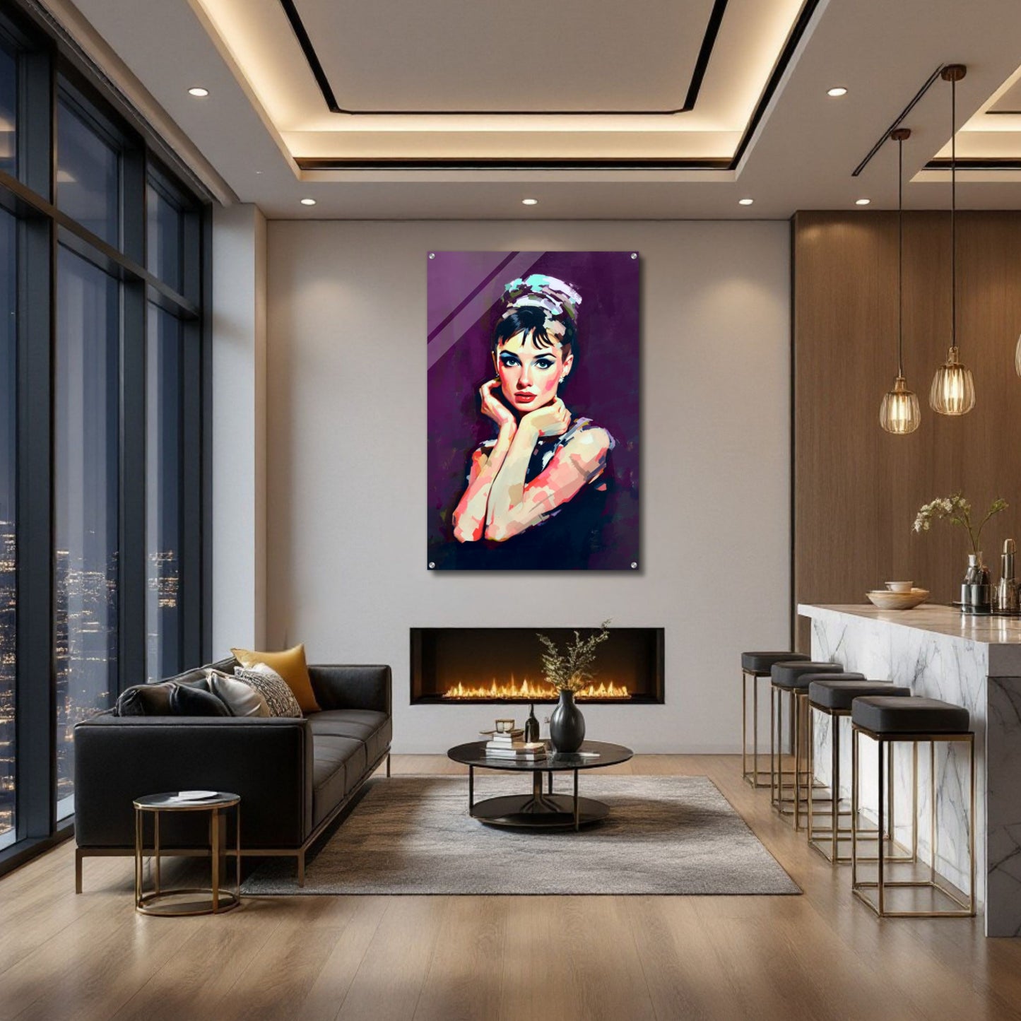 Audrey Hepburn Painting Art Print