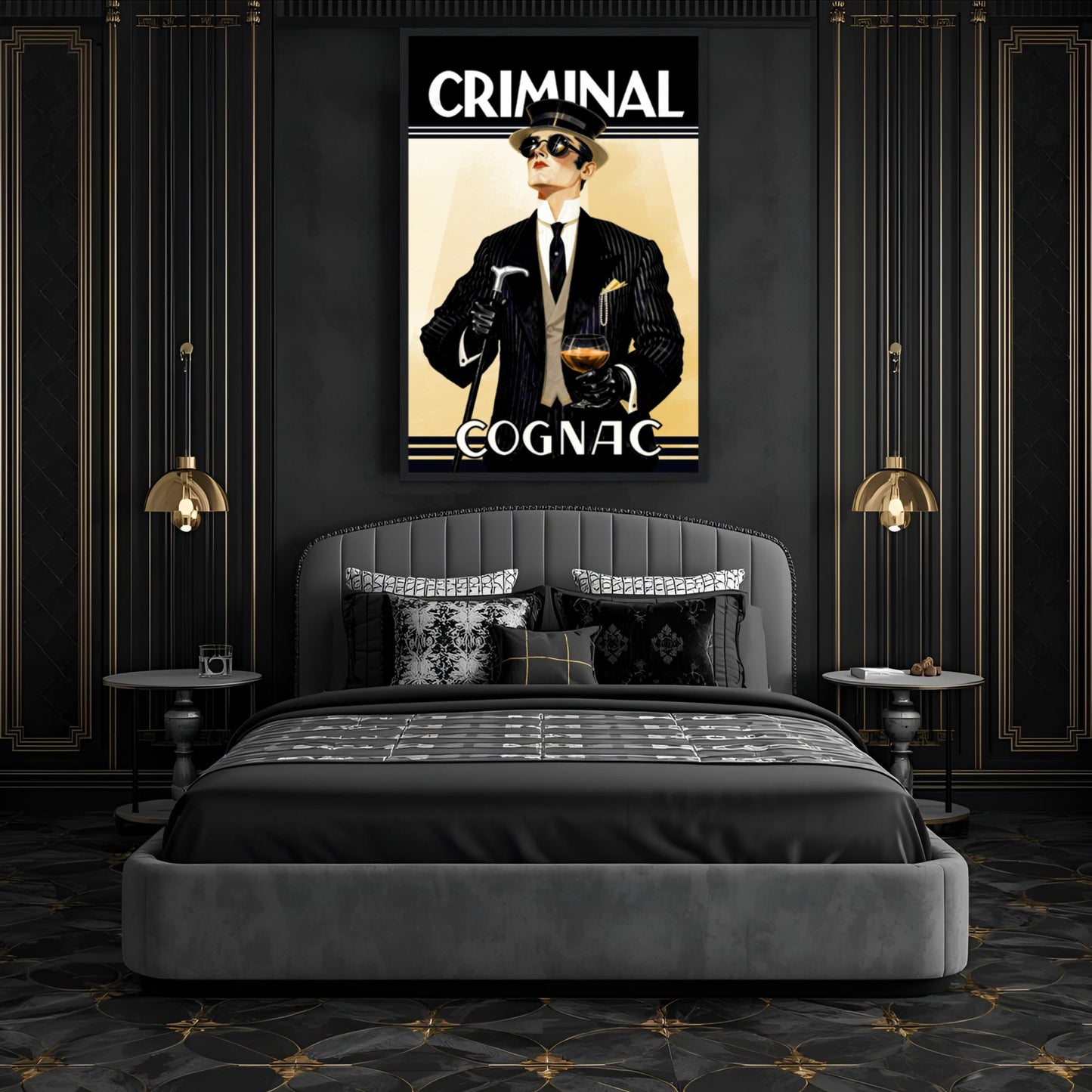 Criminal Cognac 1920s Art Deco Print
