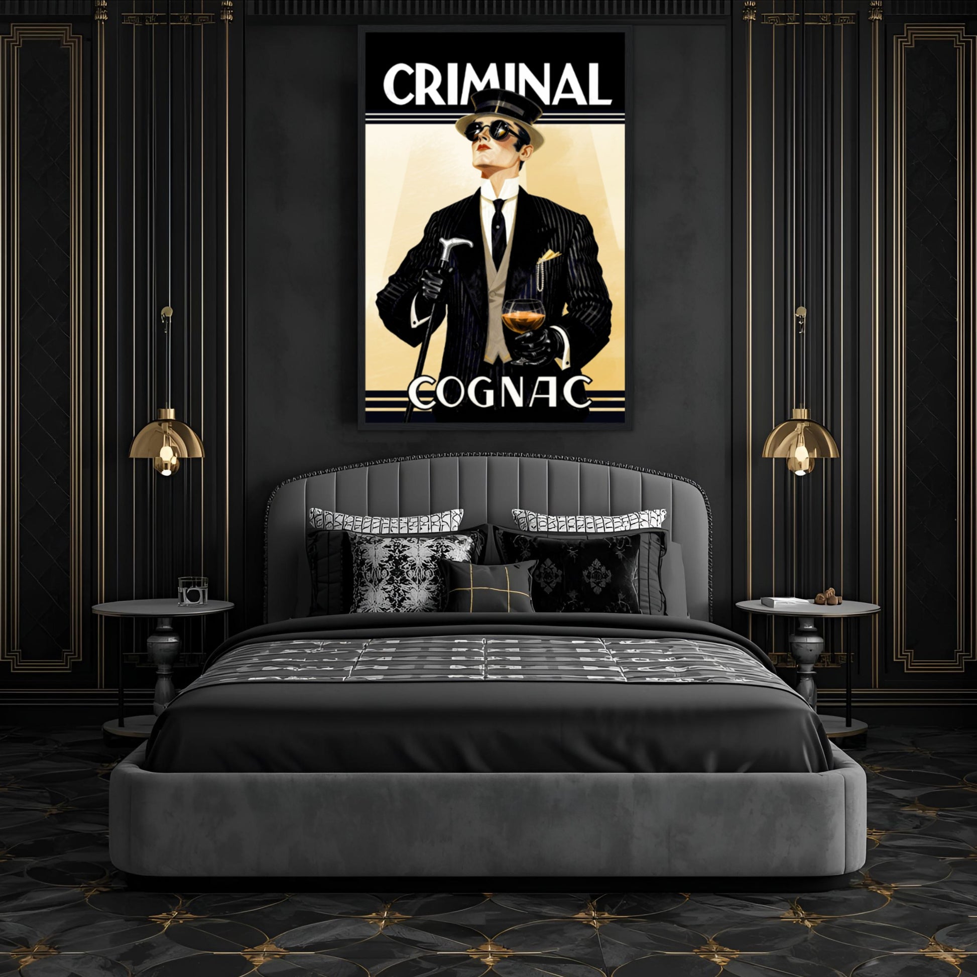 Criminal Cognac 1920s Art Deco Print