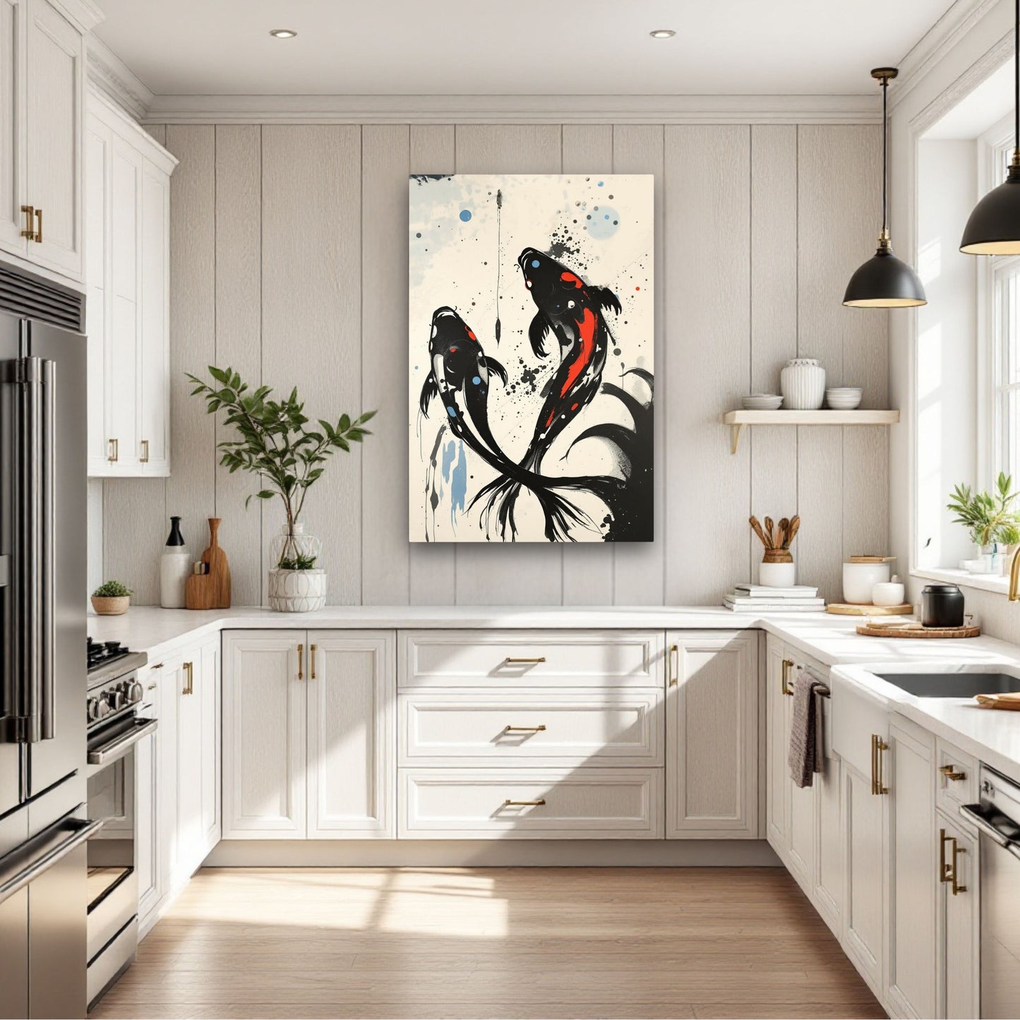 Modern Koi Fish Ocean Art Print