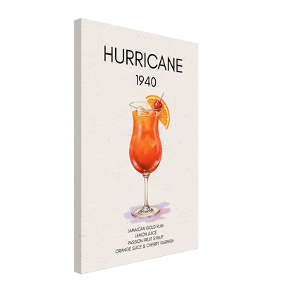 Hurricane Cocktail Bar Art Print No Frame 40x60 cm 16x24″ Canvas