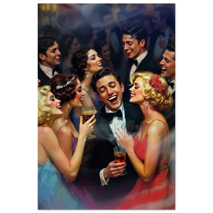 1920s Great Gatsby Speakeasy Party Art Print No Frame 30x45 cm 12x18″ Museum-Quality Matte Paper Poster