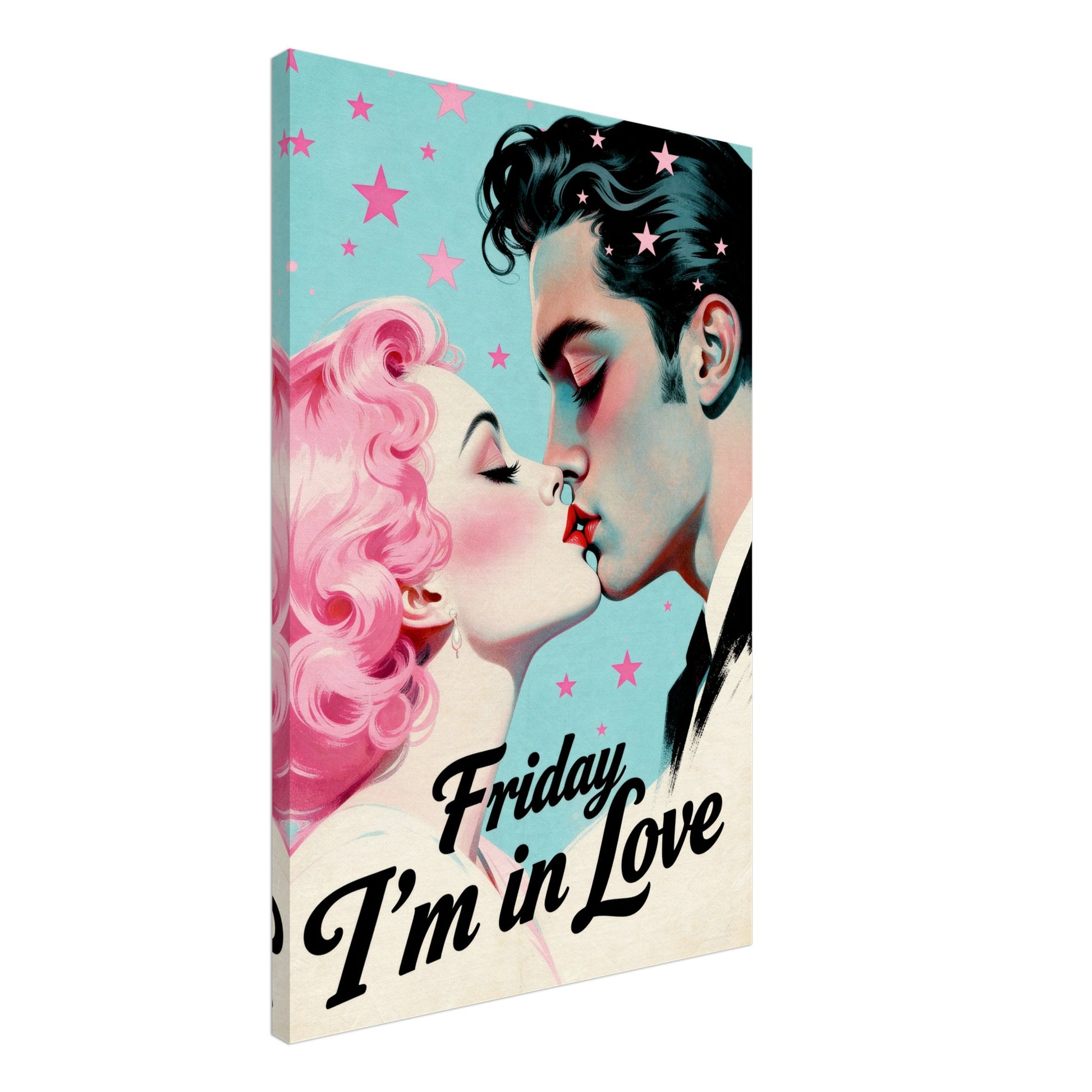 Friday I'm In Love - Retro Romantic Art Print
